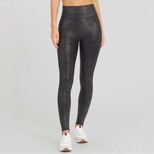 Spanx faux leather snake skin leggings, like new
